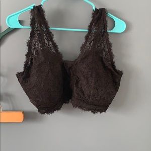 Black lace bralette